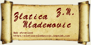 Zlatica Mladenović vizit kartica